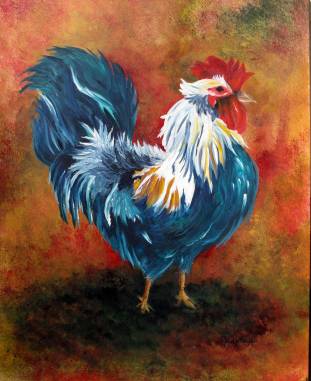 Mr. Wythe's Rooster $675 14X17